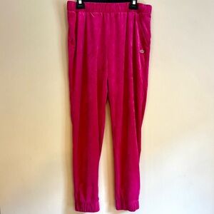Y2K Juicy Couture Pink Velour Joggers, Plus Size 2XL, Barbie, Mean Girls
